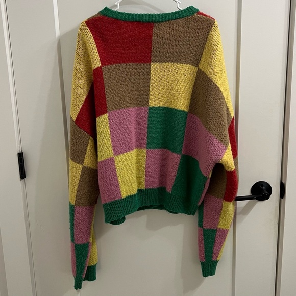 Lisa Says Gah Lauda Cardigan in Disco Check - Picture 6 of 7